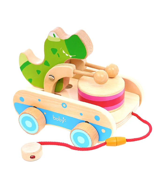 High - Quality Solid Wood Educational Toys for Developing Fine Motor Skills in KidsWooden Pull Click Clack