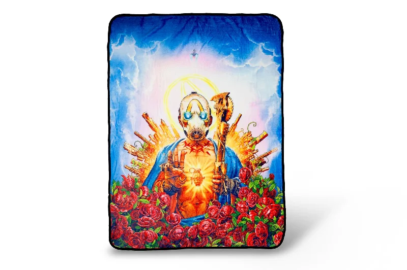 Video Games Toy Action Figures Inspired by the Popular Open - World RPG "The Witcher"Borderlands 3 Psycho Bandit Cover Art Fleece Throw Blanket | 60 x 45 Inches