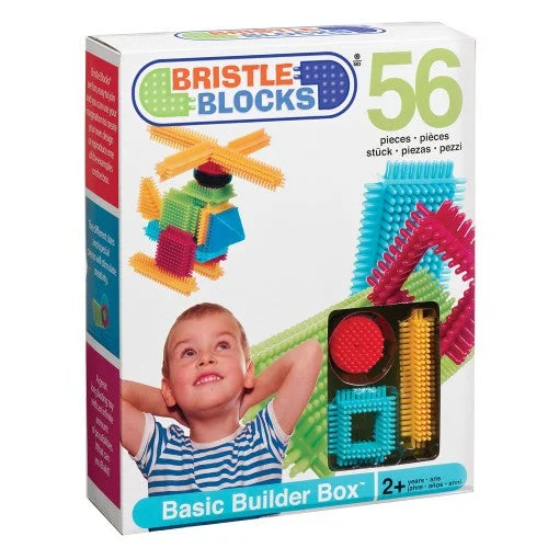 Solid Wood Educational Toys with a Science Experiment Theme for Young LearnersBristle Blocks 56 Piece