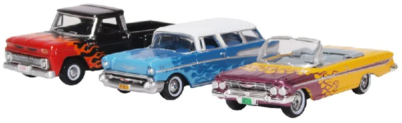 RC Helicopter with a Built - in Camera for Aerial Photography and StuntsOxford Diecast 3 Piece Set Chevrolet Hot Rods