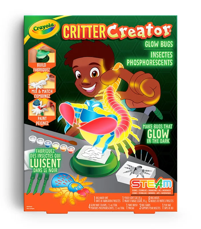 Eco - Friendly Wooden Educational Toys with a Gardening and Plant - Growing KitGlow-in-the-Dark Critter Creator - Glow Bugs