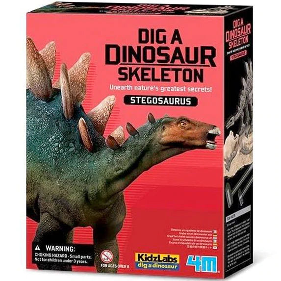 Eco - Friendly Solid Wood Educational Toys with Shape - Sorting Features for 1 - 3 Year OldsDig a Dinosaur Skeleton- Stegosaurus