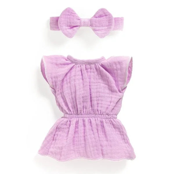 Plus - Sized Soft - Body Cloth Dolls for Toddlers with a Set of Colorful Clothing AccessoriesDjeco Pomea Violette clothing