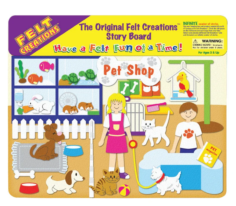 Natural Wood Educational Toys with a Construction and Engineering Play SetFelt Creations Pet Shop