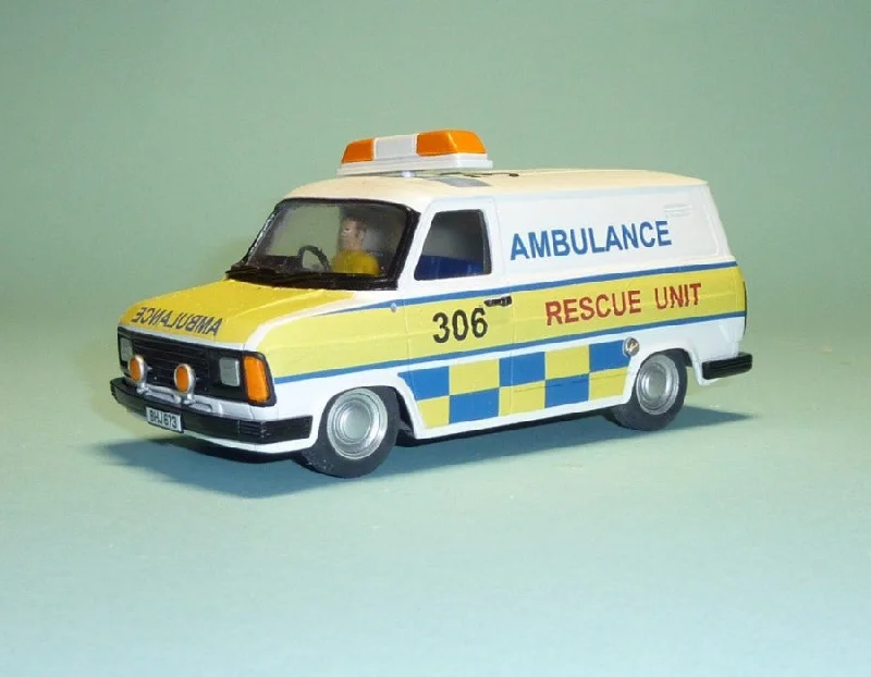 Hand - Carved Solid Wood Ship Models Toys for Maritime EnthusiastsFord Transit Mk. II Race Track Ambulance (TRU-605)