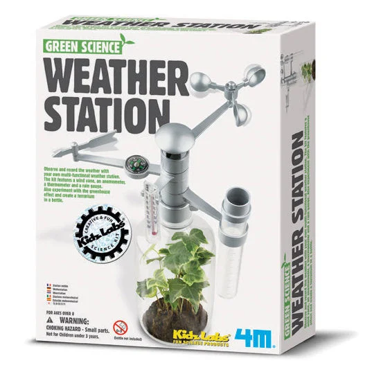 Eco - Conscious Solid Wood Educational Toys with a Social - Skills Development GameGreen Science Weather Station 4M