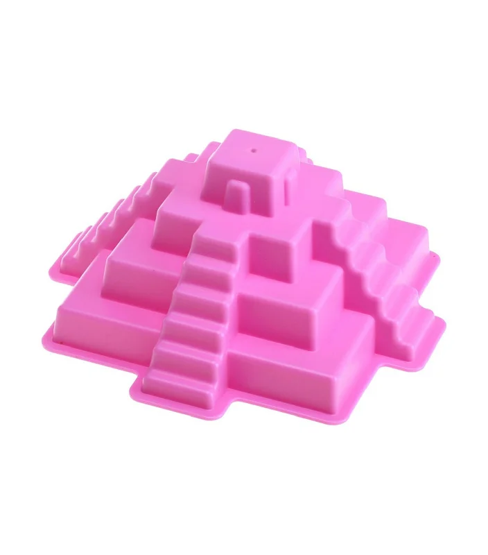 Solid Wood Educational Toys with a Math - Problem - Solving ChallengeMayan Pyramid - Pink