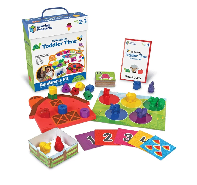 Hand - Sanded Wooden Educational Toys for Safe Exploration by PreschoolersLearning Resources® All Ready for Toddler Time Readiness Kit