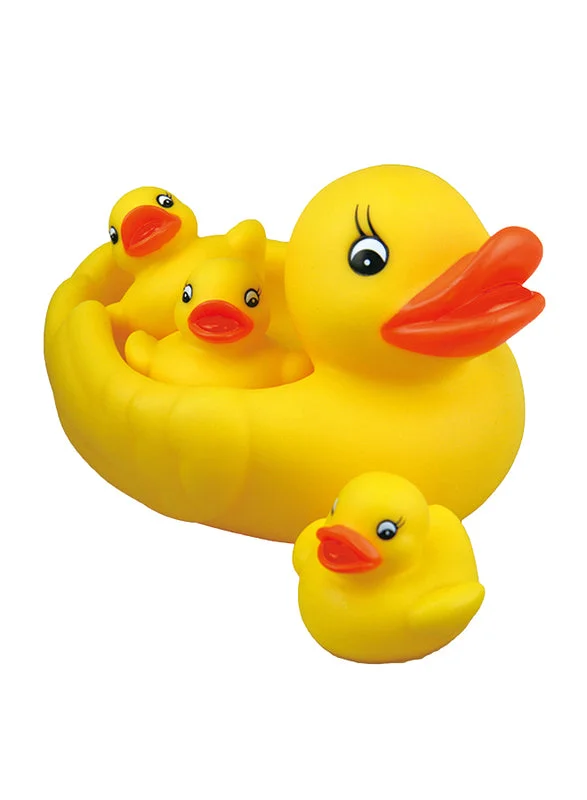 Solid Wood Educational Toys with a Math - Problem - Solving ChallengeLittle Hero  Ducky Family Bathing Set - Yellow