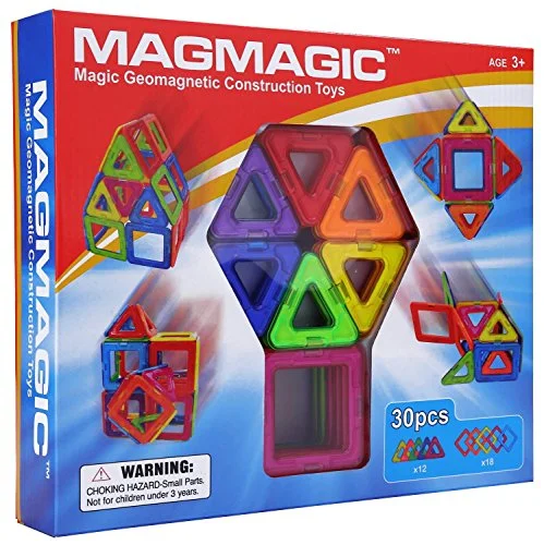 Eco - Friendly Solid Wood Educational Toys with Shape - Sorting Features for 1 - 3 Year OldsMagmagic Magic Geomagnetic Construction Toys