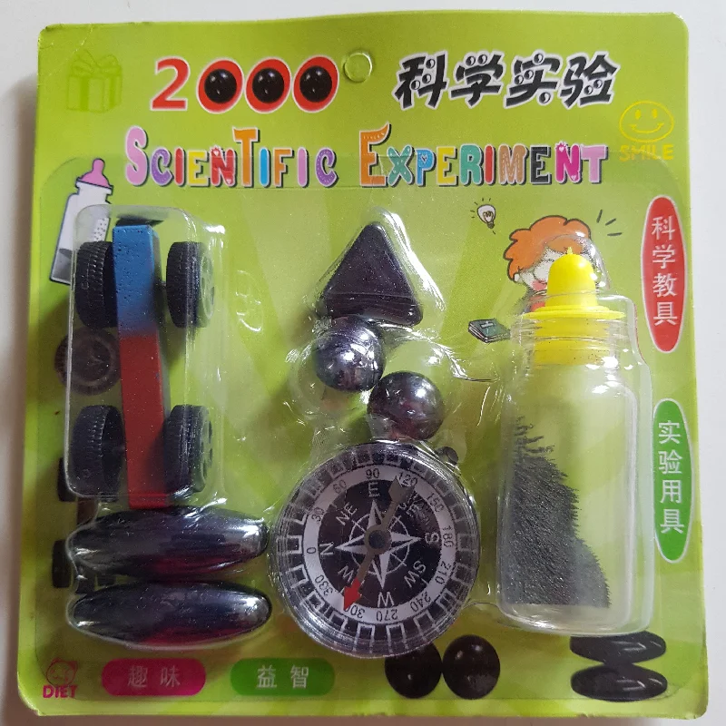 Hand - Painted Wooden Educational Toys in a Historical and Cultural ThemeMagnet Kit- Different magnets / compass / iron filings