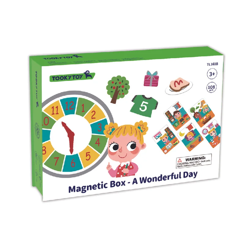 Natural Wood Early Learning Educational Toys for Toddlers' Cognitive DevelopmentMagnetic Box - A Wonderful Day