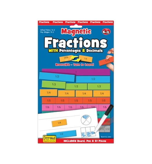 Solid Wood Educational Toys with a Science Experiment Theme for Young LearnersMagnetic Fractions