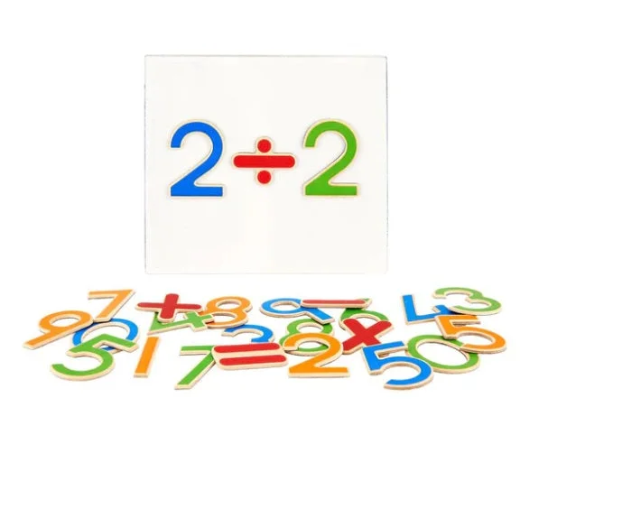 Natural Finish Wooden Educational Toys with a Music - Making Function for 3 - 5 Year OldsMagnetic Numerals and Signs