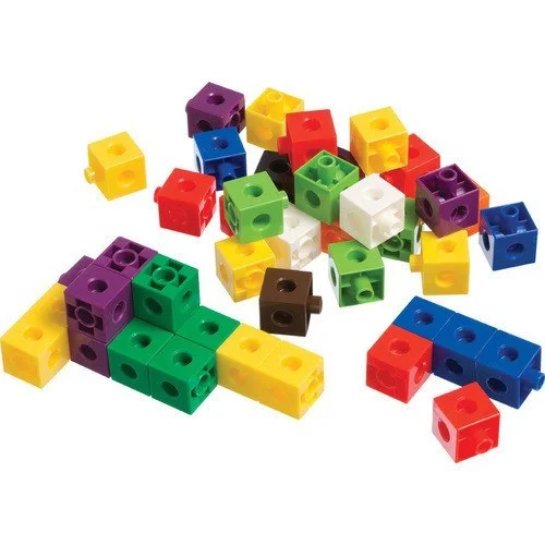 Eco - Conscious Solid Wood Educational Toys with a Social - Skills Development GameManipulative Linking Multi-Link Snap Uni-fix Activity Cubes