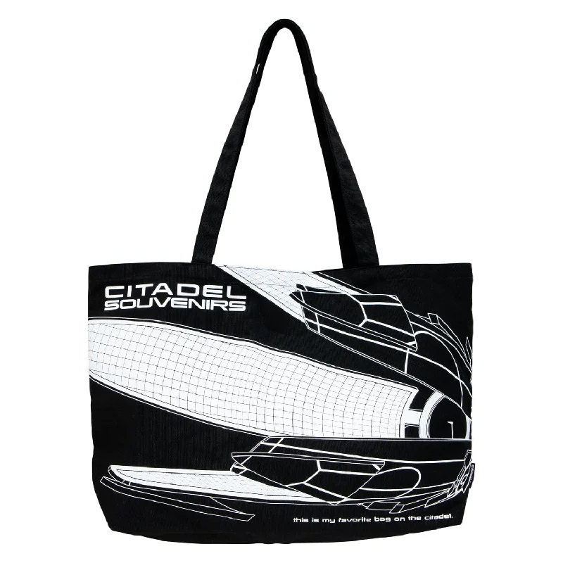 Video Games Toy Modular Building Sets to Recreate Famous Minecraft ScenesMass Effect - Citadel Souvenirs Canvas Tote