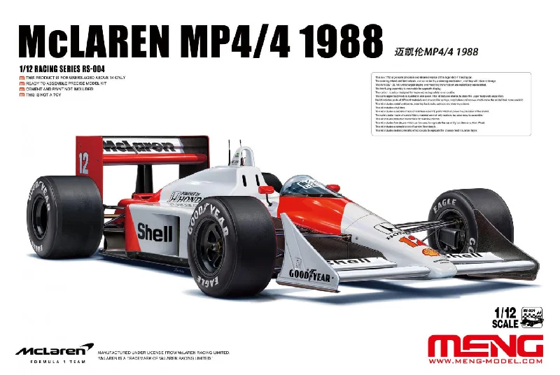 Battery - Operated Ride - On Tractor for Toddlers with Farmer - Themed AccessoriesMeng Model RS-004 1:12 McLaren MP4/4 1988