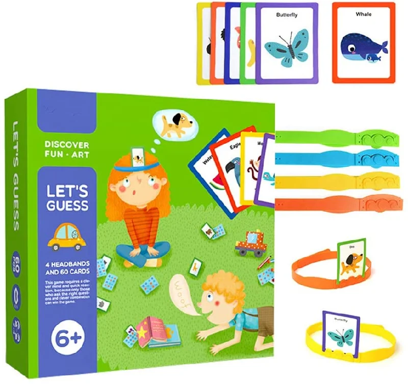 Hand - Carved Wooden Educational Toys with Alphabet - Learning BlocksMideer Let's Guess Cognitive Card game