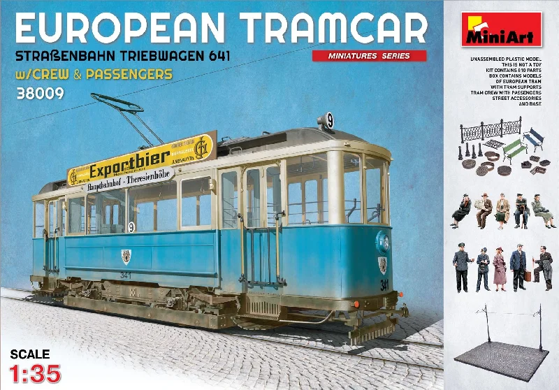 Radio - Controlled Drift Car with Adjustable Suspension and High - Grip TiresMiniArt 38009 1:35 European Tramcar with Crew and Passengers