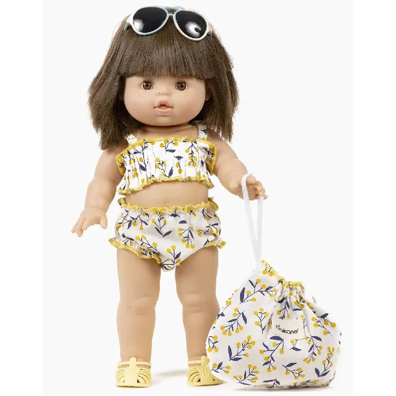 Dolls with a Weighted Body for a Soothing Effect and Comfort - Oriented AccessoriesMinikane gordis Mimosa 2-piece retro swimsuit with pouch