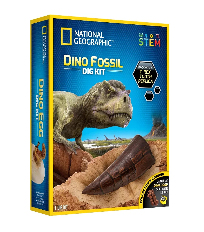 Sustainable Wooden Educational Toys with a Storytelling and Role - Playing SetDino Fossil Dig Kit