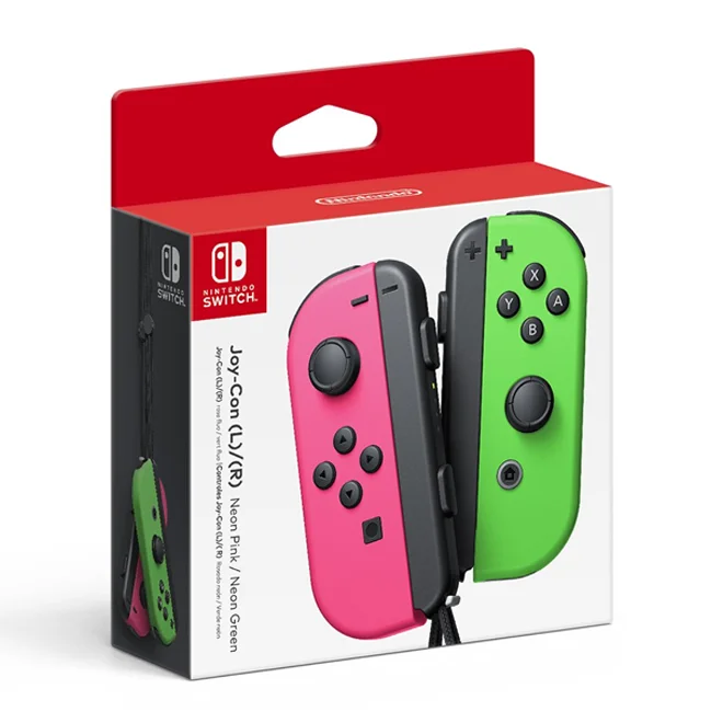 Limited - Edition Video Games Toy Plushies from the Adorable Animal - Crossing SeriesNintendo Switch - Joy-Con Pair (Green/Pink)