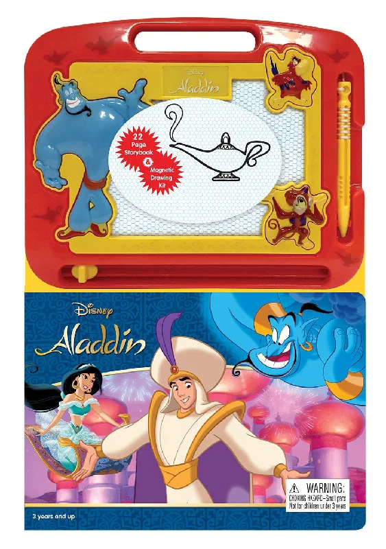 Natural Wood Educational Toys with a Construction and Engineering Play SetPhidal Disney's Aladdin Activity Book Learning Series - Multicolour