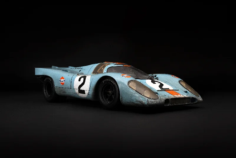 Eco - Conscious Solid Wood Circus Tent Models Toys for Entertaining PlayPorsche 917K - 1971 Daytona Winner - Gulf Livery - Race Weathered