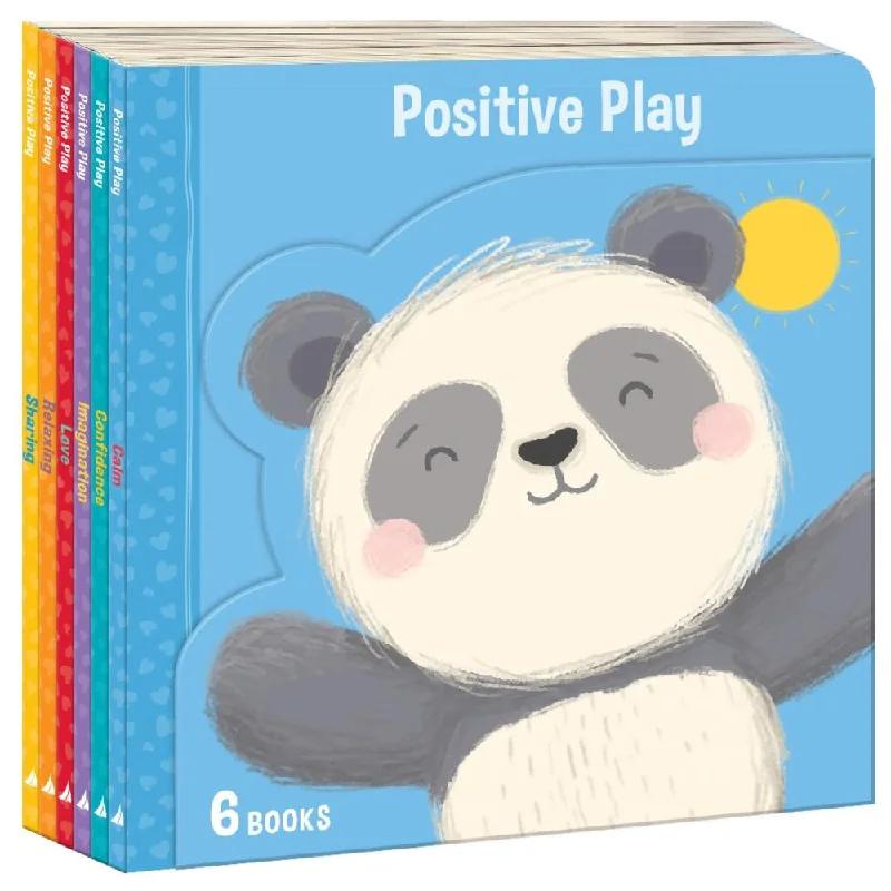 Sustainable Wooden Educational Toys with Counting and Number Recognition ElementsPositive Play - 6 Book Slipcase