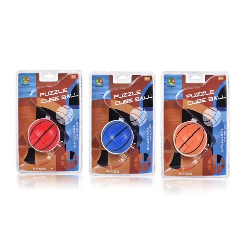 Hand - Painted Wooden Educational Toys in a Historical and Cultural ThemeSam Toys - Basketball Magic Cube Puzzle Creative Learning - Multi colours