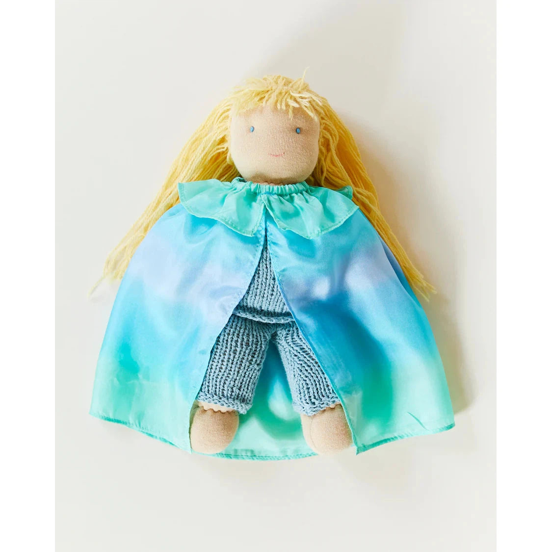 Dolls with a Scented Body and Aromatherapy - Inspired AccessoriesSarah's Silks doll cape, sea