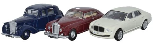 Model Kit of a Vintage Volkswagen Beetle for DIY CustomizationOxford Diecast 3 Piece Bentley Set MkVI_Continental_ Mulsanne - 1:76 S