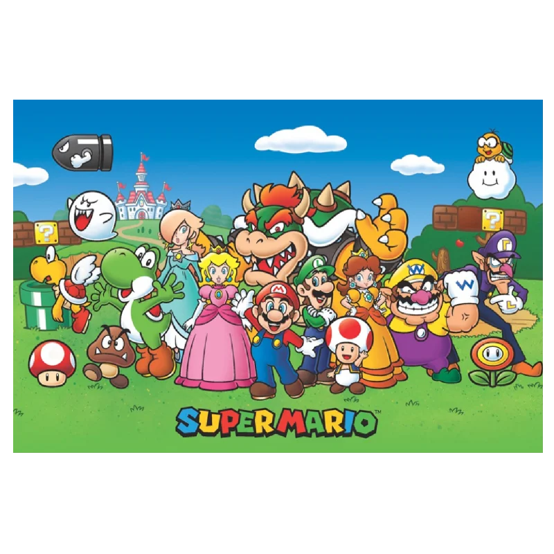 Motion - Sensing Video Games Toy Accessories for Xbox One Fitness - Oriented GamesSUPER MARIO LAWN Poster