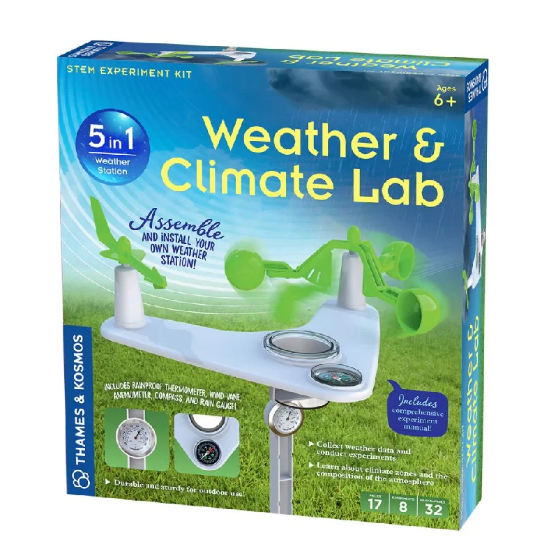 Solid Wood Educational Toys with a Science Experiment Theme for Young LearnersThames & Kosmos Weather & Climate Lab