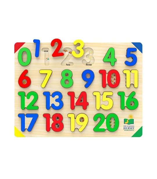 Eco - Conscious Solid Wood Educational Toys with a Social - Skills Development GameLift & Learn - 123 Number Puzzle