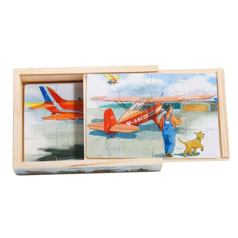 3D Wooden Puzzles of Historic Buildings with Intricate Details for Puzzle CollectorsAeroplane Box Puzzle by Hjelms