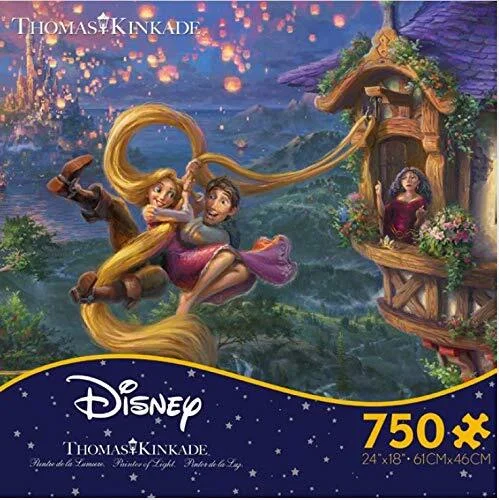 Waterproof Wooden Puzzles with Underwater Scene Designs for Poolside or Beach PlayThomas Kinkade Disney Dreams <br> 750 Piece Puzzle <br> Tangled