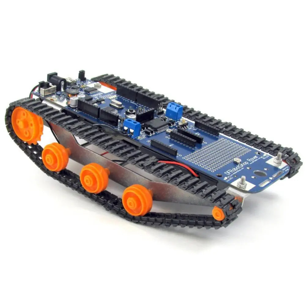 Programmable Wooden Robots with Bluetooth Connectivity for Tech - Savvy TeensDFRobotShop Rover V2 - Arduino Compatible Tracked Robot (Basic Kit)