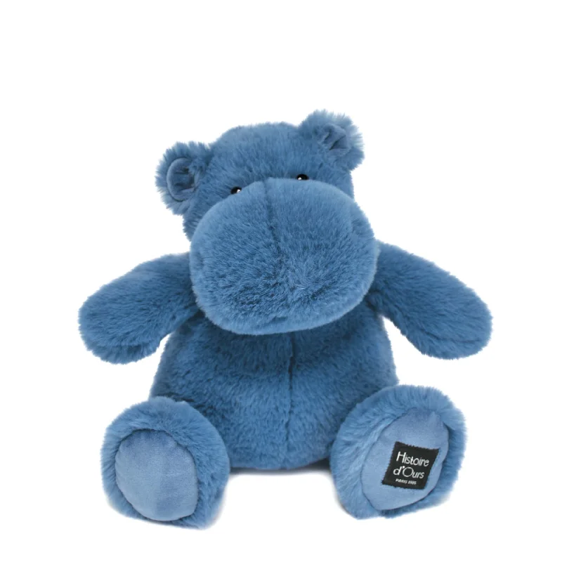 Plush Pirate Toys with Hook Hands and Bandanas for Adventure - Themed PlayHistoire d'Ours Hippo Blue 25cm