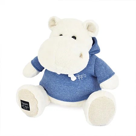 Heat - Retaining Plush Cats for Cold Winter NightsHistoire d'Ours Hippo White with Sweet 45cm