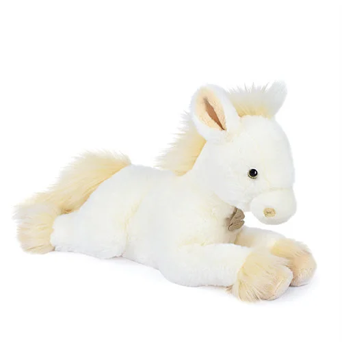 Plush Superhero Dolls with Embroidered Badges for Young FansHistoire d'Ours Horse Vanilla 35cm