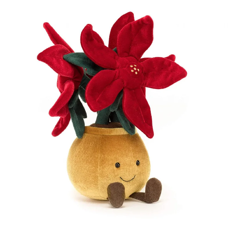 Sound - Activated Plush Dogs that Bark for Interactive PlayJellycat Amuseable Poinsettia