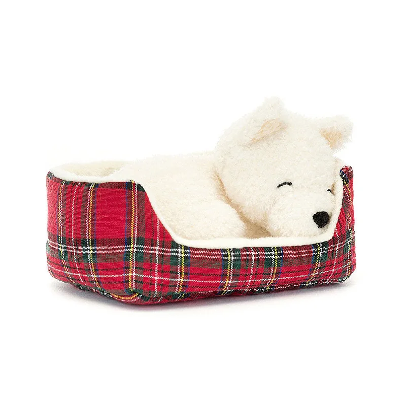 Sound - Activated Plush Dogs that Bark for Interactive PlayJellycat Napping Nipper Westie