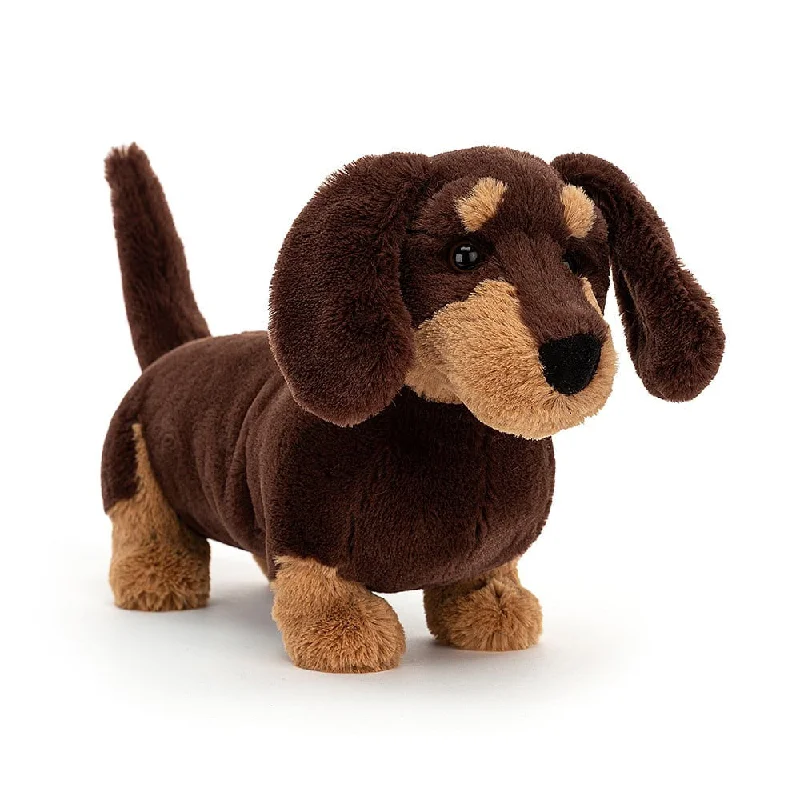 Plush Safari Animal Toys with a Lion, Giraffe, and Zebra for Preschool LearningJellycat Otto Sausage Dog