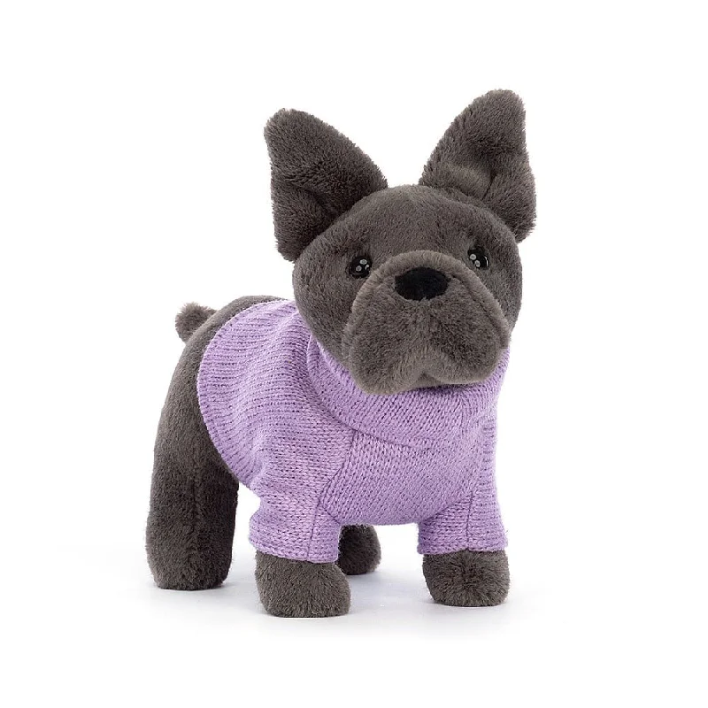 Washable Plush Rabbits with Long Ears for Everyday CuddlesJellycat Sweater French Bulldog Purple