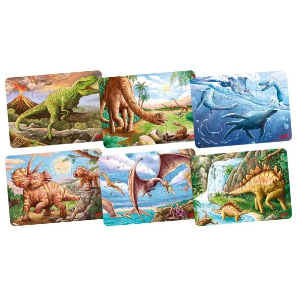 Antique - Style Wooden Puzzles of Classic Cars for Vintage EnthusiastsMini Puzzle - Dinosaur