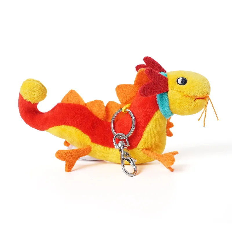 Plush Dinosaur Toys with Movable Limbs for Kids' Pretend PlayMoulin Roty Dragon Keyring With Gift Box