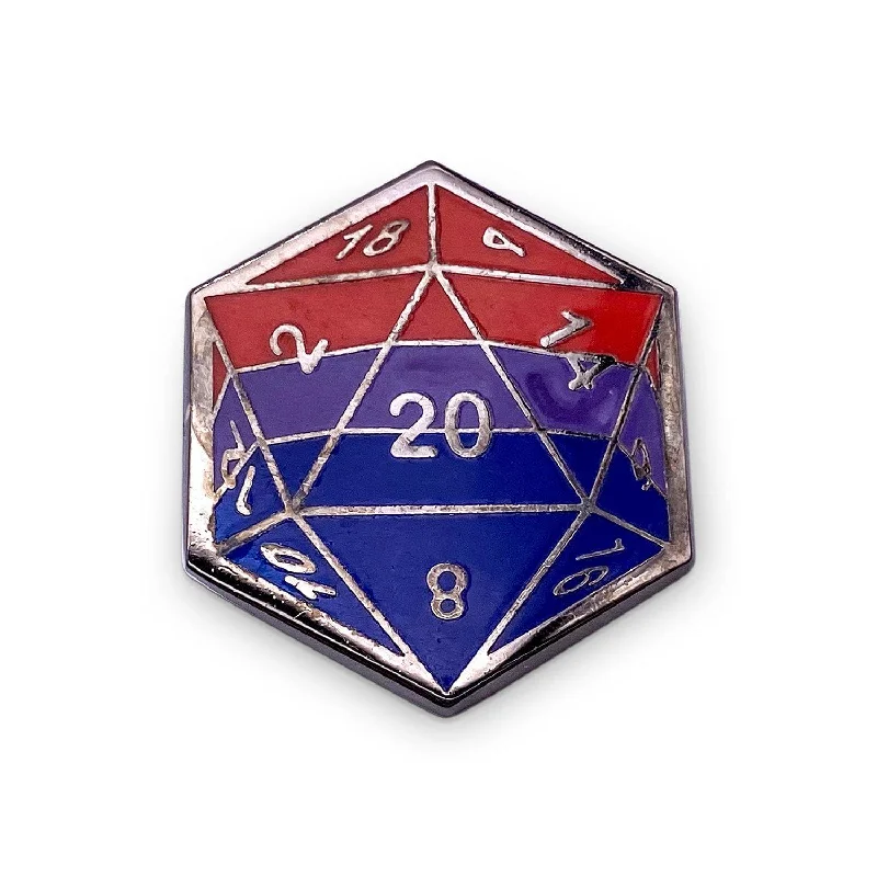 Glow - in - the - Dark Wooden Puzzles of Starry Sky for Nighttime AmusementNorse Foundry - D20 Bisexual Pride Flag Pin