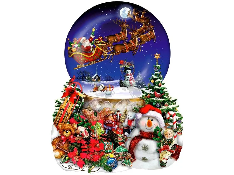 Braille - Labeled Wooden Puzzles for Visually Impaired IndividualsSunsout <br> Santa's Snowy Ride <br> 1000 Piece Puzzle