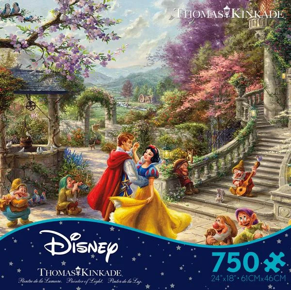 Glow - in - the - Dark Wooden Puzzles of Starry Sky for Nighttime AmusementThomas Kinkade Disney Dreams <br>750 Piece Puzzle <br> Snow White Sunlight